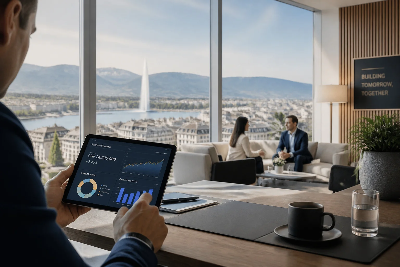 Finance moderne et vue urbaine
