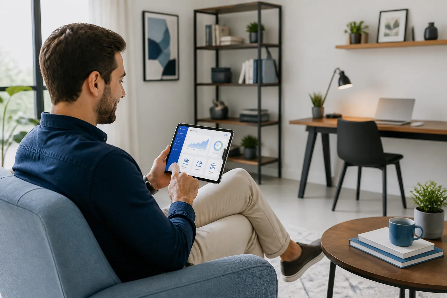 Gestion financiere simplifiee sur tablette